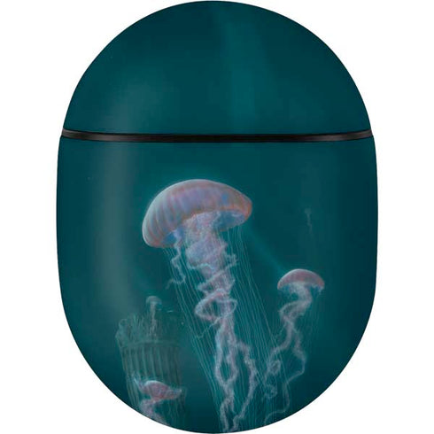Vincent Hie Blue Jellyfish Google Pixel Buds Skin